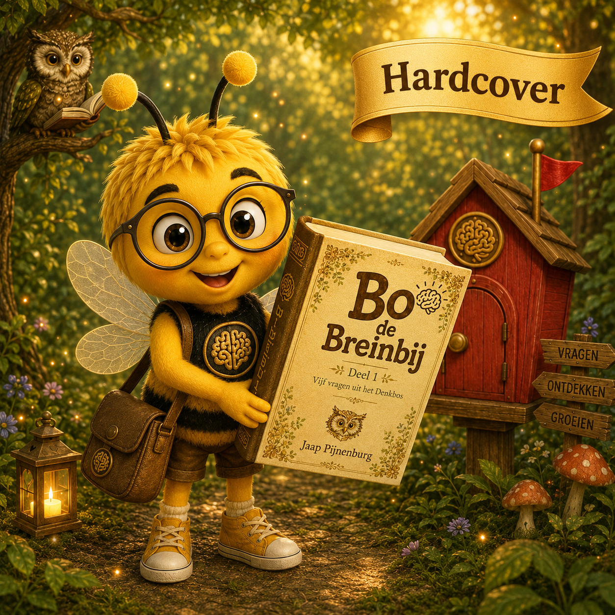 Presentatiebeeld van een hardcoveruitgave van Bo de Breinbij